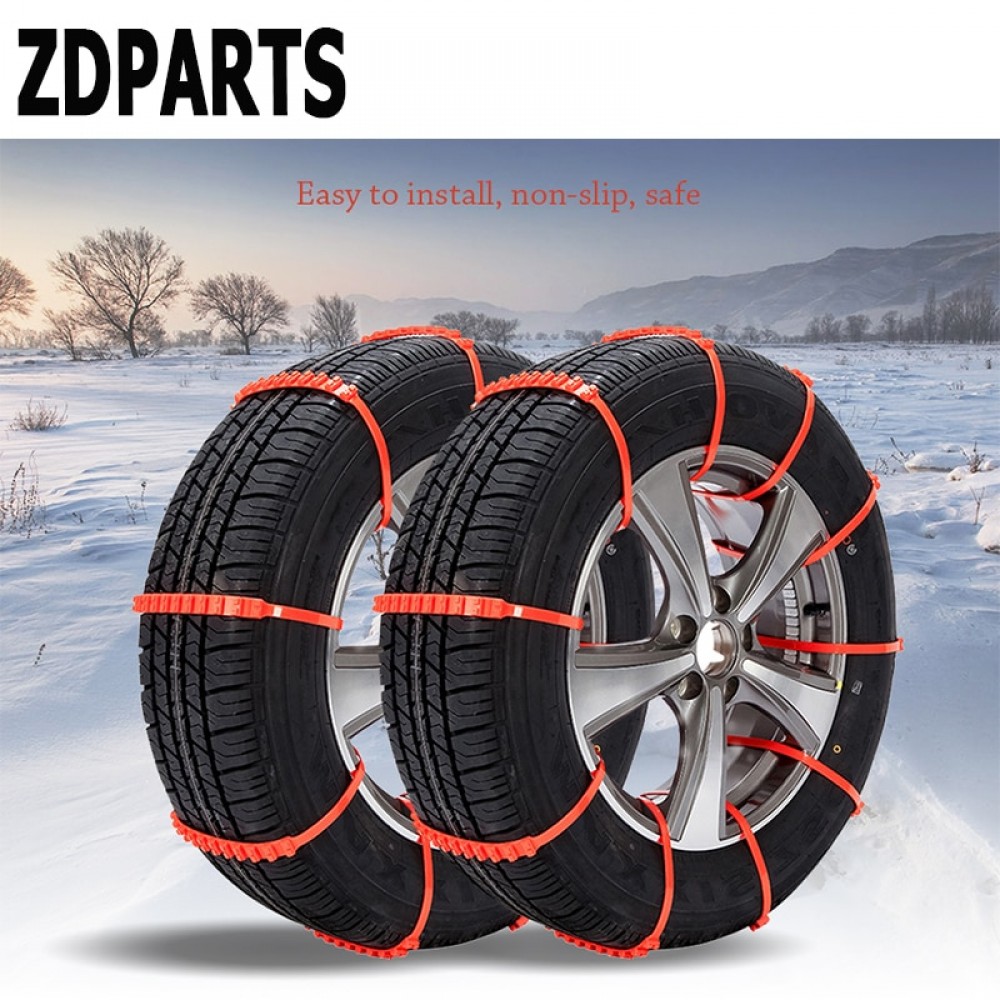 ZDPARTS Car Sedan/SUV Snow Chain Wheel Tyre Anti-Skid Chain For Mercedes Benz W203 W204 211 AMG Smart Starline A93 Citroen C4 C5