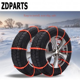 ZDPARTS Car Sedan/SUV Snow Chain Wheel Tyre Anti-Skid Chain For Mercedes Benz W203 W204 211 AMG Smart Starline A93 Citroen C4 C5