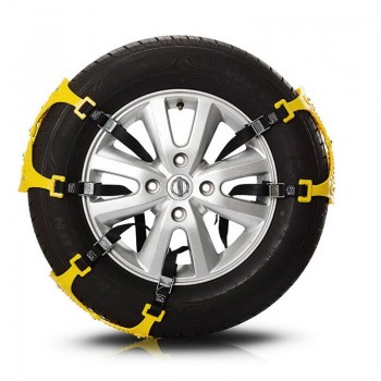 3Pcs Universal Auto Snow Chains Car Safety Anti-Slip 165-265mm Rubber Tyre Winter Roadway Strap SUV Climbing Mud Ground Outdoor