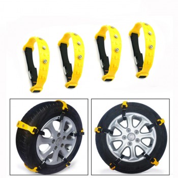 New 10pcs/lot 37x4.7cm Car Tire Snow Chains Beef Tendon VAN Wheel Tyre Anti-skid TPU Chains DHL Fast Shipping
