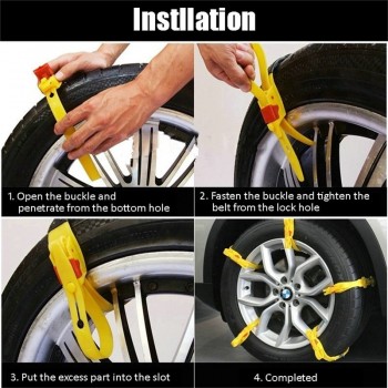 New 10pcs/lot 37x4.7cm Car Tire Snow Chains Beef Tendon VAN Wheel Tyre Anti-skid TPU Chains DHL Fast Shipping