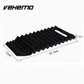 Vehemo Black Anti-Skid Board Tire Non-Slip Mat Truck SUV Tire Mat Durable Snow Mat Roadway Safety Climbing Mud Ground