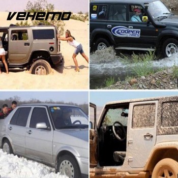 Vehemo Black Anti-Skid Board Tire Non-Slip Mat Truck SUV Tire Mat Durable Snow Mat Roadway Safety Climbing Mud Ground