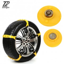 ZD 10X Car Wheel Tyre Anti-skid TPU Chains 37 x 4.7cm For Hyundai i30 tucson Renault duster megane Lada granta vesta accessories
