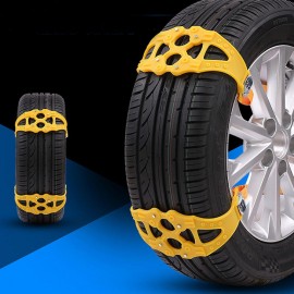 Vehemo TPU Snow Chain Climbing Mud Ground Snow Tire Belt Roadway Safety Anti-Skid Chains for SUV Vehicle Tyre Winter Driving