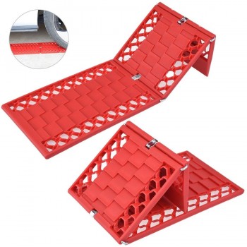 1Pair  Non-Slip Mats Winter Roads Instant Traction Tire Grip Set Snow Mud Car Truck Traction Folding Gear Rack