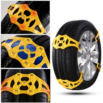 Snow Tire Belt Snow Chain Universal Anti-Skid Chains Emergency Accessories TPU 1 Pc Thickened
