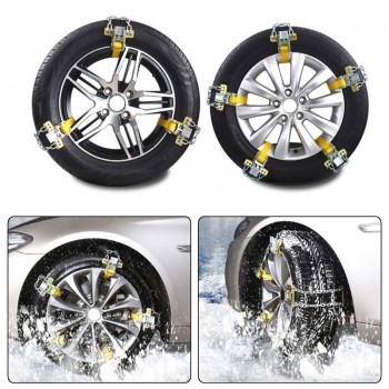 3pcs Manganese Steel Car Tire Anti-skid Chain Emergency Tire Anti-skid Belt For Snow Road Sand Road