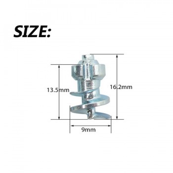 50pcs/lot Stud Screw 9 X16.2MM Anti-Slip Screw Stud Wheel Tyre Snow Tire Spikes Trim with Install Sleeve Tool for Auto Car SUV