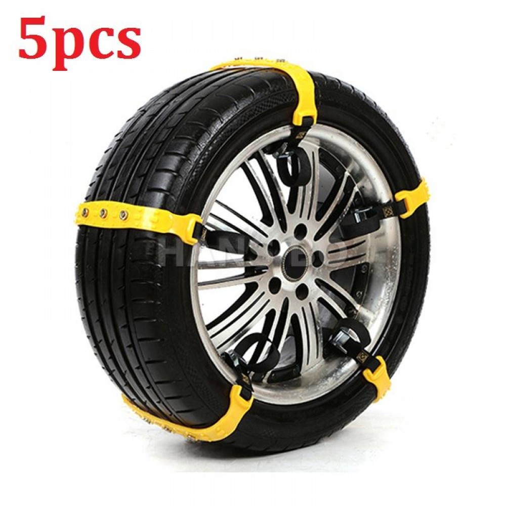 Winter 5Pcs Wheel Chain Auto Car Snow Security Tire Emergency Thickening Anti-skid Chains Universal Snow Chains for cars