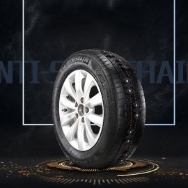 Hot sale 4PCS Magic Chain Black Butterfly Anti-skid Chain Emergency Snow Chains Two Piece for One Tire Car Styling