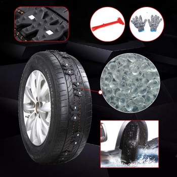 Hot sale 4PCS Magic Chain Black Butterfly Anti-skid Chain Emergency Snow Chains Two Piece for One Tire Car Styling