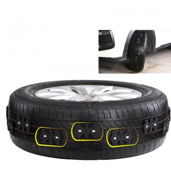 Hot sale 4PCS Magic Chain Black Butterfly Anti-skid Chain Emergency Snow Chains Two Piece for One Tire Car Styling