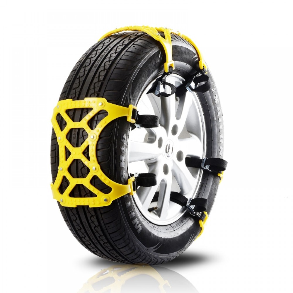 Car Styling TPU Snow Chains Universal Double Buckles Car Winter Roadway Safety Tire Chains Snow Climbing Mud Ground Anti Slip