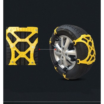 Car Styling TPU Snow Chains Universal Double Buckles Car Winter Roadway Safety Tire Chains Snow Climbing Mud Ground Anti Slip