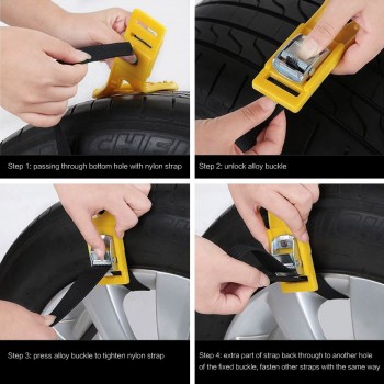 Easy to Install Snow Tire Chains Anti-slip Chains Fit for Most Car SUV Truck