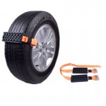 New 2 Pcs Vehicle Car Tire Chain Strap Snow Chain Rubber Nylon Anti-Skid Wheel Automobile Saloon Car Non-slip Accessories
