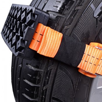New 2 Pcs Vehicle Car Tire Chain Strap Snow Chain Rubber Nylon Anti-Skid Wheel Automobile Saloon Car Non-slip Accessories