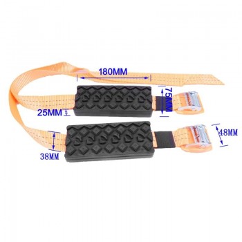 New 2 Pcs Vehicle Car Tire Chain Strap Snow Chain Rubber Nylon Anti-Skid Wheel Automobile Saloon Car Non-slip Accessories