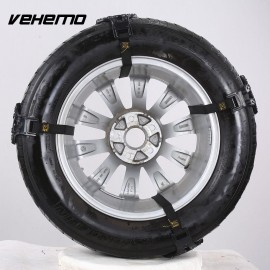 Vehemo with Wrench TPU Alloy Strap Car Truck Snow Chain Tie Non Slip Mud Chain Belt Outdoor Tire Chain Tire Tyre