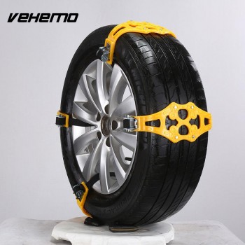 Vehemo with Wrench TPU Alloy Strap Car Truck Snow Chain Tie Non Slip Mud Chain Belt Outdoor Tire Chain Tire Tyre
