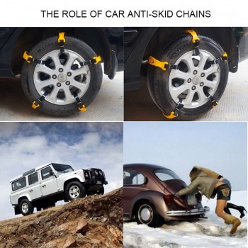 2017 New Car Tire Snow Chains Wheel TPU Belt Beef Tendon Thickening Strong Durable For Winter Ice Snow Muddy Sand Off Road 5 pcs
