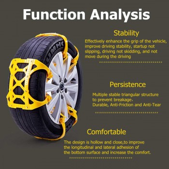 Thicken General Automobile Tire Chain TPU Snow Chain Universal Car Suit For off-road SUV Safety Anti-slip Mud Snow Chain
