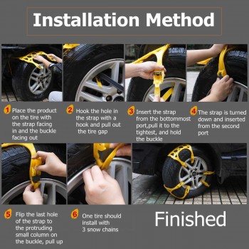Thicken General Automobile Tire Chain TPU Snow Chain Universal Car Suit For off-road SUV Safety Anti-slip Mud Snow Chain