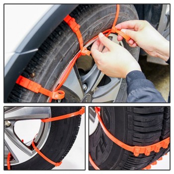 Overe Car Mini Plastic Winter Tyres wheels Snow Chains For Renault Megane 3 Duster Captur Chevrolet Cruze Aveo Captiva Lacetti