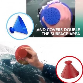 Sikeo Removable Cone Shaped Ice Scraper Scrape-A-Round Funnel Window plastic Cleaning Tool Scraper Ice Snow Removal Tool
