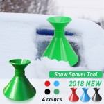 1PC Car Auto Magic Window Windshield Car Ice Scraper Shaped Funnel Snow Remover Deicer Cone Deicing Tool Scraping ONE Round