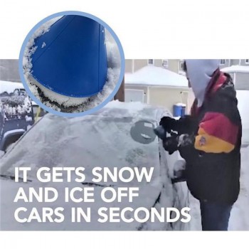 1PC Car Auto Magic Window Windshield Car Ice Scraper Shaped Funnel Snow Remover Deicer Cone Deicing Tool Scraping ONE Round
