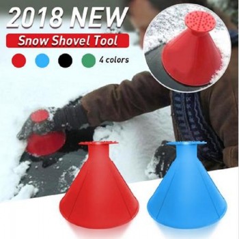 Car Magic Window Windshield Car Ice Scraper Shaped Funnel Snow Remover Deicer Cone Deicing Outdoor Windows Glass Cleaning Tool