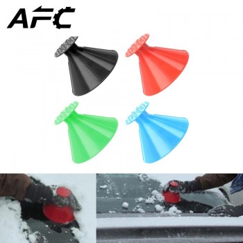 1PC Automobile Car Windshield Snow Shoveling Brush Fuel Funnel Glass Snow Remover Cone Ice Scraper Remover Deicing Tools