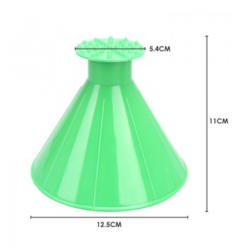 1PC Automobile Car Windshield Snow Shoveling Brush Fuel Funnel Glass Snow Remover Cone Ice Scraper Remover Deicing Tools