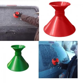 Automobile Car Windshield Snow Shoveling Brush Fuel Funnel Glass Snow Remover Cone Ice Scraper Remover Deicing Tools