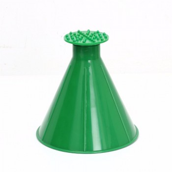 Car Magic Windshield Ice Scraper 2 in 1 Auto Window Cone Shaped Funnel Snow Remover Deicer Cone Deicing Tool Scraping ONE Round