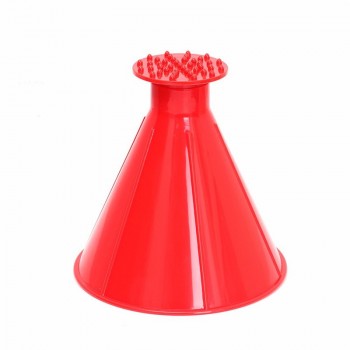 Car Magic Windshield Ice Scraper 2 in 1 Auto Window Cone Shaped Funnel Snow Remover Deicer Cone Deicing Tool Scraping ONE Round