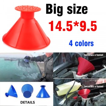 Shovel Snow Car Tool Funnel Windshield Magic Ice Scraper Outdoor Cone Shaped Remover Winter