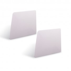 EHDIS 2pcs White Trapezoid Teflon Squeegee Vinyl Film Car Wrap Tool Window Tint Tool Ice Scraper Auto Car Window Cleaning Tool