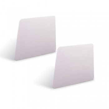 EHDIS 2pcs White Trapezoid Teflon Squeegee Vinyl Film Car Wrap Tool Window Tint Tool Ice Scraper Auto Car Window Cleaning Tool