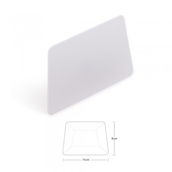 EHDIS 2pcs White Trapezoid Teflon Squeegee Vinyl Film Car Wrap Tool Window Tint Tool Ice Scraper Auto Car Window Cleaning Tool