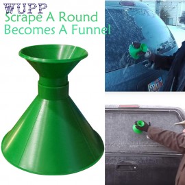 WUPP Scrape A Round Magic Cone-Shaped Windshield Ice Scraper Snow Becomes A Funnel Shovel Tool Nov24 Drop Ship