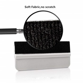 EHDIS White Fabric Felt Squeegee Vinyl Film Car Wrap Snow Shovel Water Wiper Scraper Car Sticker Install Tool Window Tints Tool