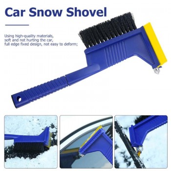 VODOOL 3 in 1 Car Ice Scrape Snow Shovel Toolr Windshield Vehicle Snow Ice Scraper Shovel Removal Brush Windscreen Clean Tool