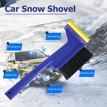 VODOOL 3 in 1 Car Ice Scrape Snow Shovel Toolr Windshield Vehicle Snow Ice Scraper Shovel Removal Brush Windscreen Clean Tool