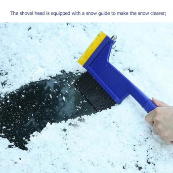 VODOOL 3 in 1 Car Ice Scrape Snow Shovel Toolr Windshield Vehicle Snow Ice Scraper Shovel Removal Brush Windscreen Clean Tool