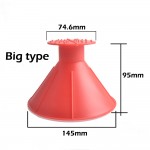 Car Funnel Cone Shaped Windshield Tool Outdoor Magic Remover Ice Scraper Winter Snow Shovel 14.5*10