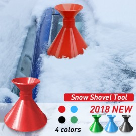 Useful Car Windshield Snow Removal Magic Outdoor Ice Shovel Cone Shaped Funnel Snow Remover Tool Scrape Auto Tools Ice Scraper