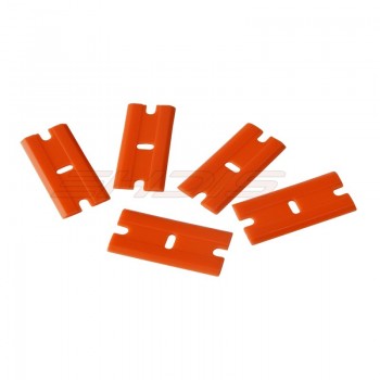 EHDIS 100PCS Double Edged Razor Blades+2 Scraper Sticker Glue Remove Vinyl Squeegee Wrap Tool Car Diagnostic Tool Ice Scraper